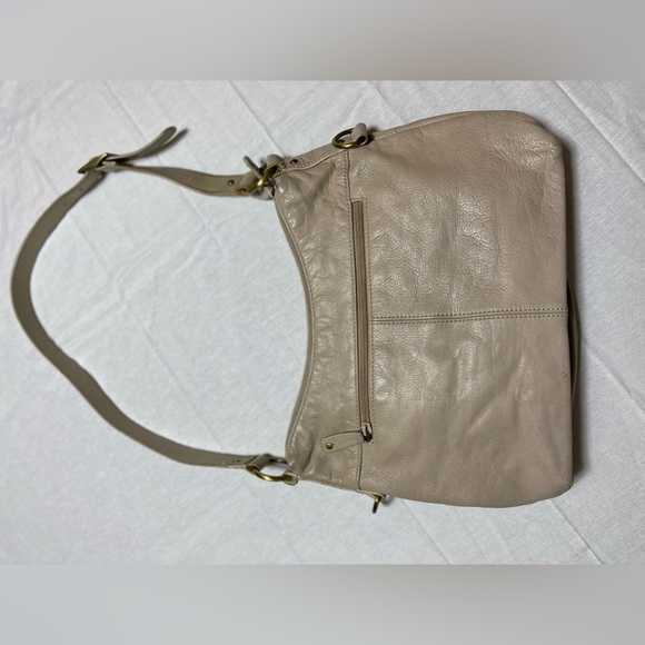Vintage Stone & Co. Brown Tan Leather Shoulder Bag Purse - Picture 8 of 9